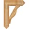 Ekena Millwork Funston Arts & Crafts Rough Sawn Bracket, Western Red Cedar, 6"W x 24"D x 32"H BKT06X24X32FST03RWR - alternate 2
